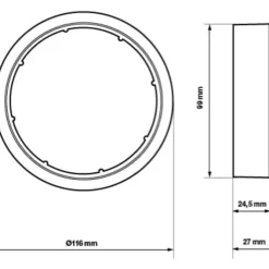 rørstuds for S7 ventilator Ø100 mm, hvid Rørmuffer|Duka