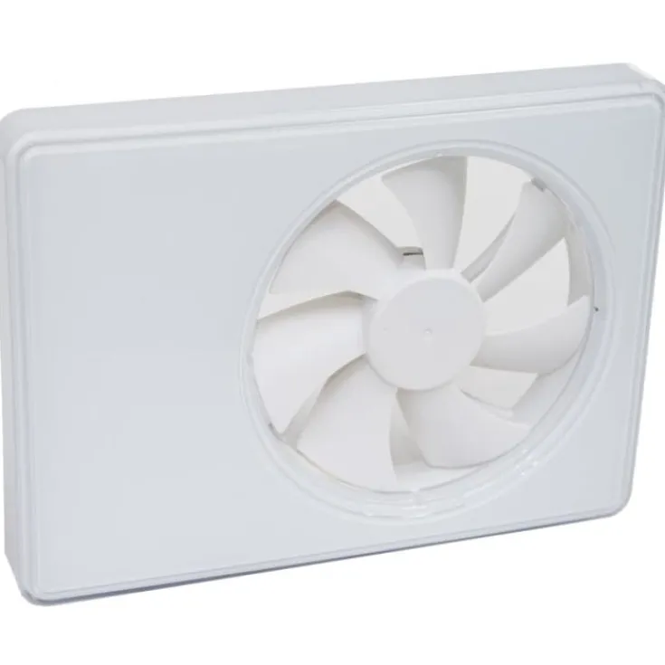 Discount SmartFan badventilator, fugtstyring, timer, Ø100 mm, hvid Duka|Badeværelsesventilatorer