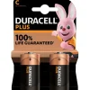 Outlet Plus C batterier, 2 stk. Batterier|Duracell