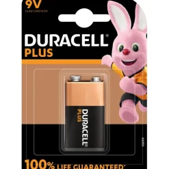 Hot Plus 9V batteri, 1 stk. Batterier|Duracell