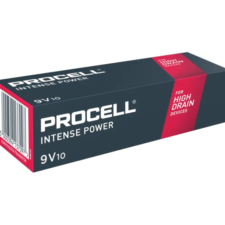 Best Procell 9V batterier, 10 stk. Batterier|Duracell