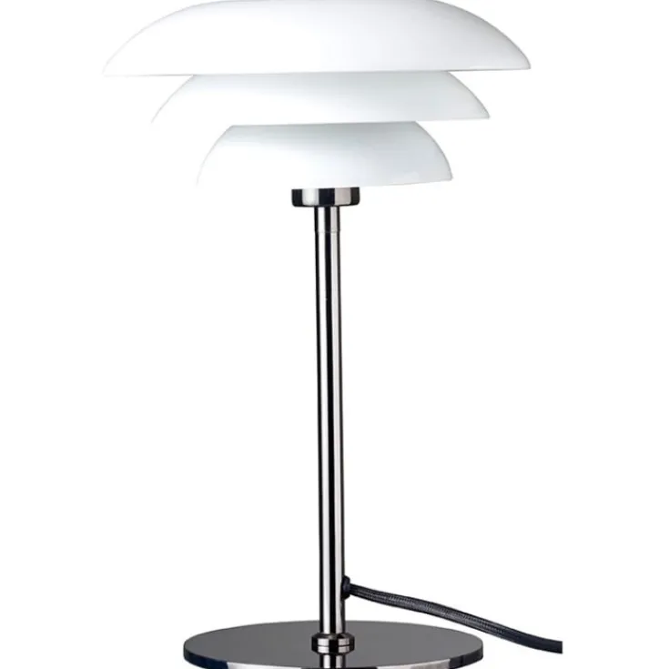 Clearance DL20 bordlampe, krom/opal Bordlamper|Dyberg Larsen