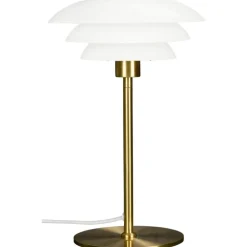 Online DL20 bordlampe, messing/opal Bordlamper|Dyberg Larsen