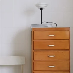 New DL20 bordlampe, sort/opal Bordlamper|Dyberg Larsen
