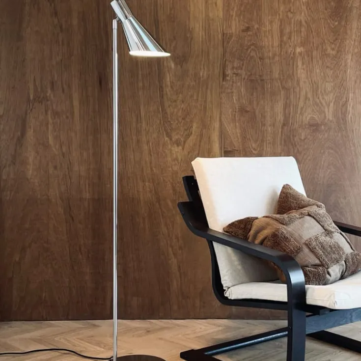Online DL12 gulvlampe, krom Gulvlamper|Dyberg Larsen