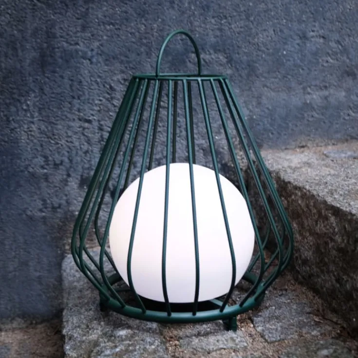 Evesham solcelle lanterne, grøn, Udendørs Bordlamper|Solcellelamper