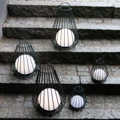 Evesham solcelle lanterne, grøn, Udendørs Bordlamper|Solcellelamper
