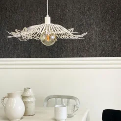Outlet Flora pendel, hvid, Ø60 cm Dyberg Larsen