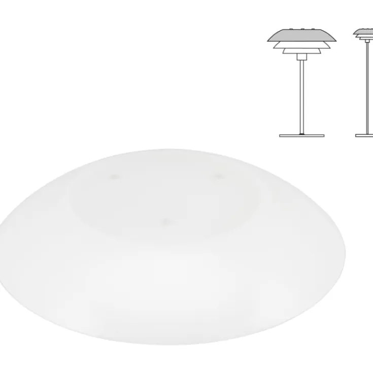 Online reserveglas til DL31 bord- & gulvlampe, øverste skærm Reserveglas|Dyberg Larsen