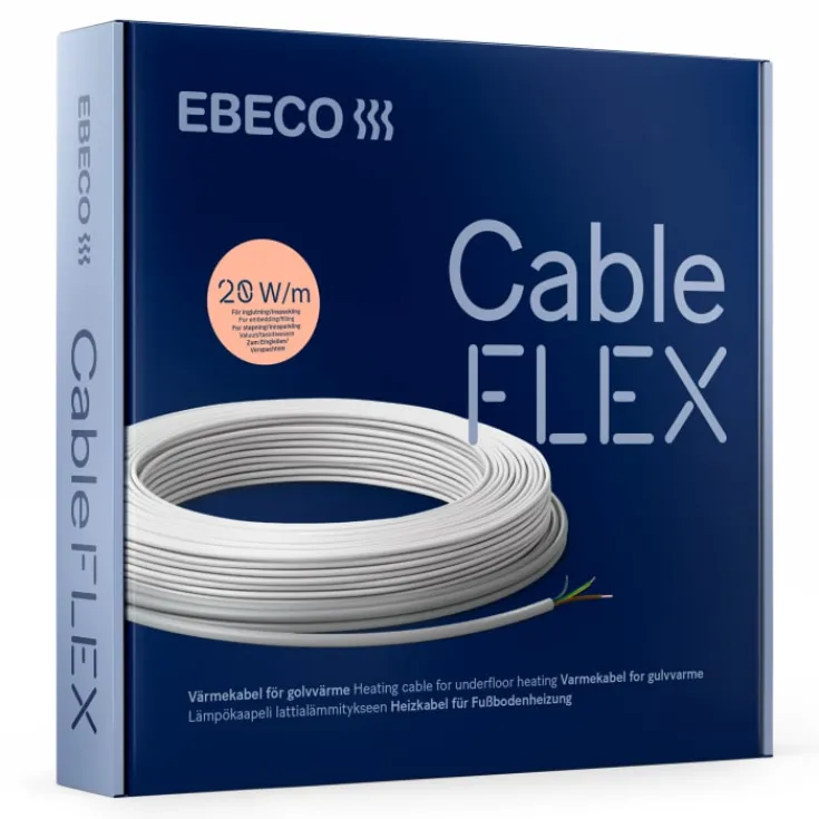 New Cableflex varmekabel, 64 meter, 1290W El Gulvvarme