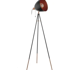 Sale Chester gulvlampe, sort/kobber Gulvlamper