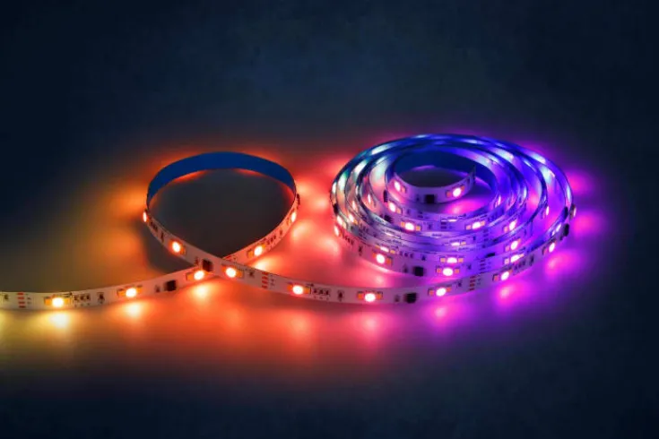 Discount LED strip med farvet lys & mikrofon, Led Strips