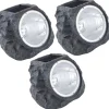 Outlet solcellelamper, stenform, 3 stk. Solcellelamper|Udendørs Batterilamper