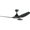 Outlet Tunitas ventilator med lys, sort Loftventilatorer