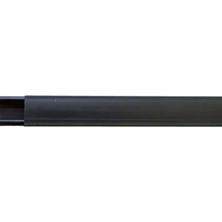 E-line minikanal m/ tape 2 meter sort, Kabelkanaler