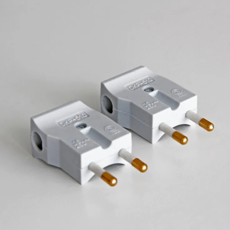 Discount E-line vinkelstikprop, uden jord, Stikpropper
