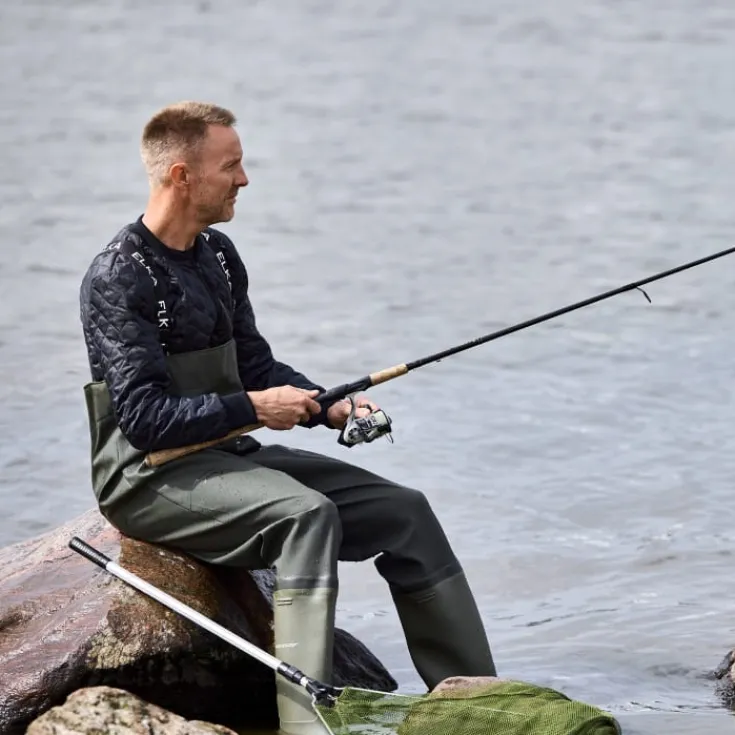 Discount Elka waders, olivengrøn, str. Støvler