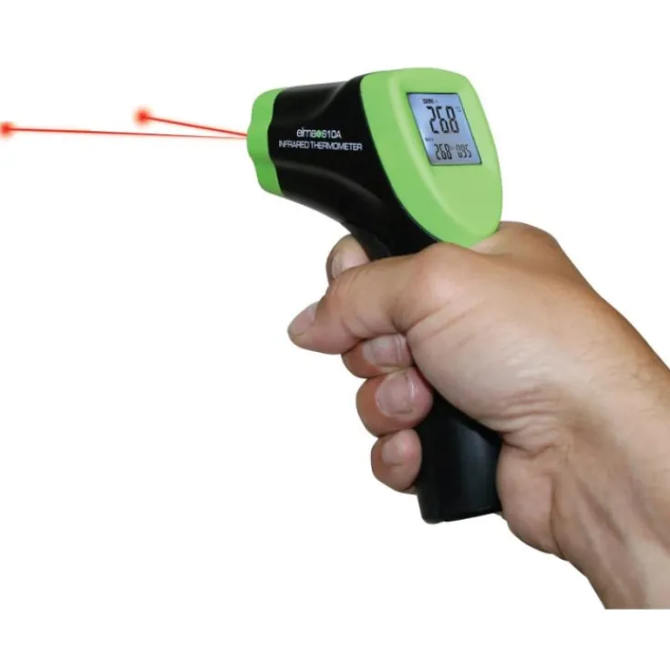 610A Infrarødt termometer med dobbelt lasersigte Miljø- & Klimamålere
