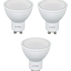 Outlet Fesh Smart GU10 spotpære, 2700-6500K, 5W, 3-pak Lyskilder