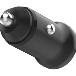 Mini biloplader, 2xUSB-A, sort Mobil, Pc & Data