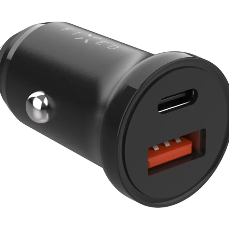 universal biloplader, USB-C PD/USB-A, sort Mobil, Pc & Data