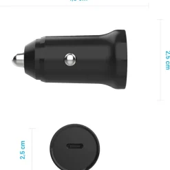 Best universal biloplader, USB-C, sort Mobil, Pc & Data
