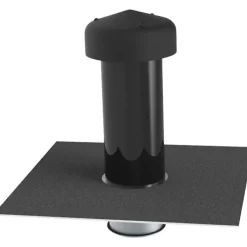New ventilationshætte, , integreret tagpap, kondensindsats, sort Ventiler|Tilbud