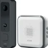Clearance Foss Fesh Smart dørklokke med video, wifi, sort/hvid Dørklokker