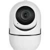 Clearance Foss Fesh Smart overvågningskamera med motor, indendørs, livevideo, hvid Alarmsystemer & Tyverisikring
