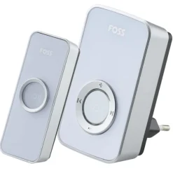 New Foss Trend Design dørklokke, til stikkontakt, trådløs, 100 m, Dørklokker