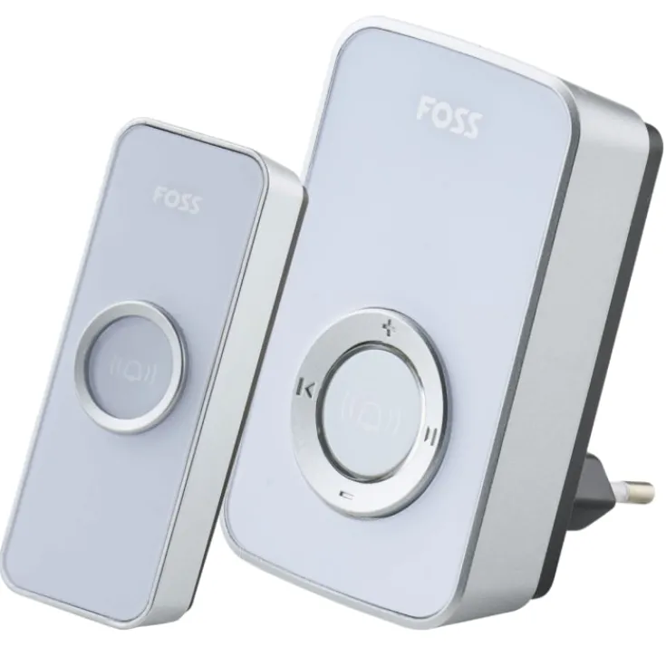 New Foss Trend Design dørklokke, til stikkontakt, trådløs, 100 m, Dørklokker