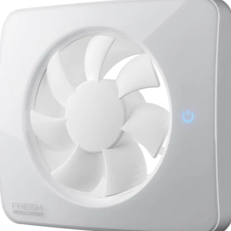 New Intellivent SKY badventilator, app styring, Ø100 mm, hvid Badeværelsesventilatorer