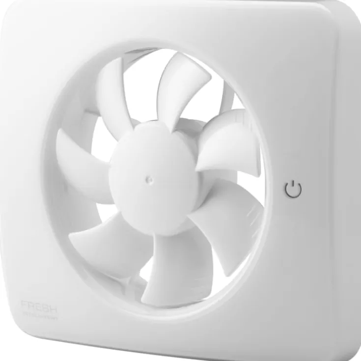 New Intellivent SKY badventilator, app styring, Ø100 mm, hvid Badeværelsesventilatorer