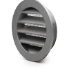 Clearance murrist, Ø8 cm, aluminium Ventilationsriste