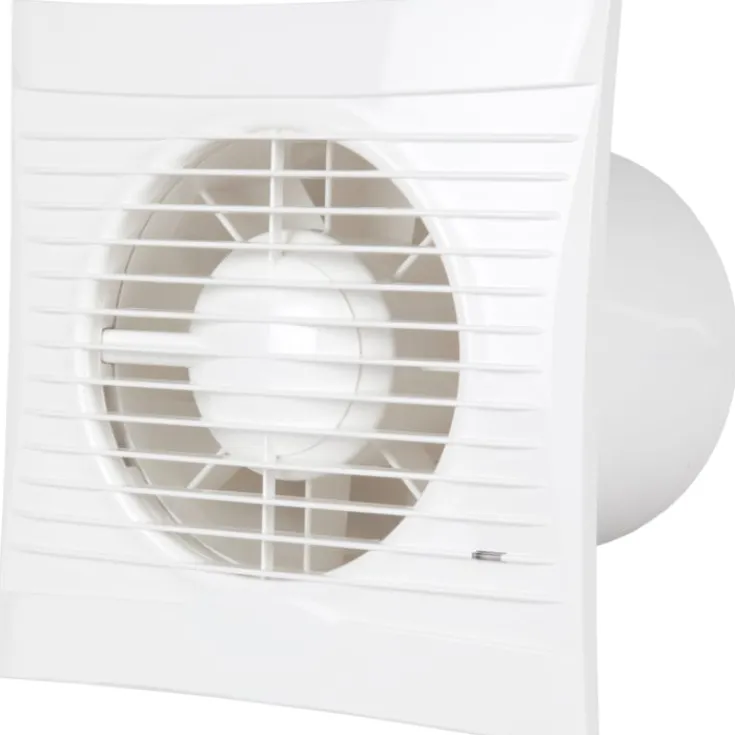 Outlet S125 badventilator, fugtstyring, timer, hvid Badeværelsesventilatorer