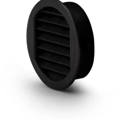 Hot skabsrist, Ø50 mm, sort Badeværelsesventilatorer