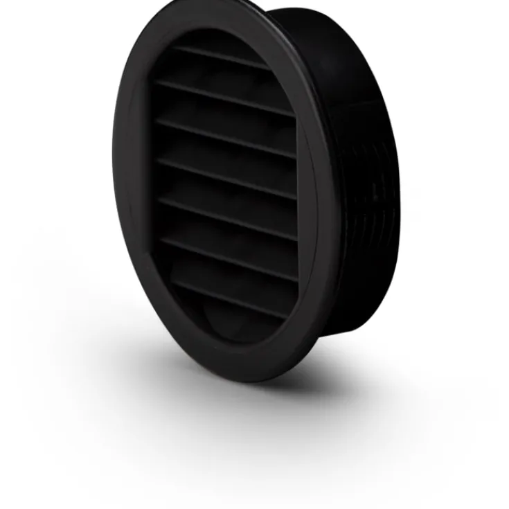 Hot skabsrist, Ø80 mm, sort Badeværelsesventilatorer