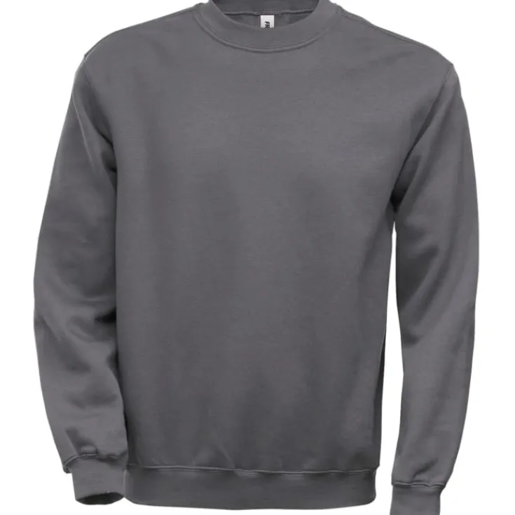 New Acode Klassisk sweatshirt, mørkegrå, str. L Trøjer, Hoodies Og Sweatshirts