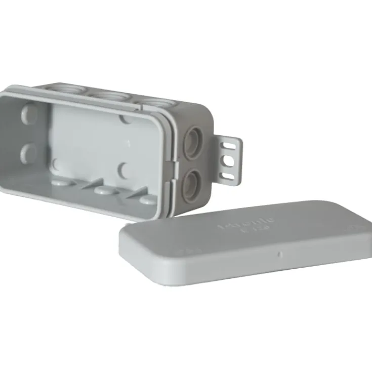 F-tronic E126 samledåse, 85x44x40 mm, lysegrå Samledåser