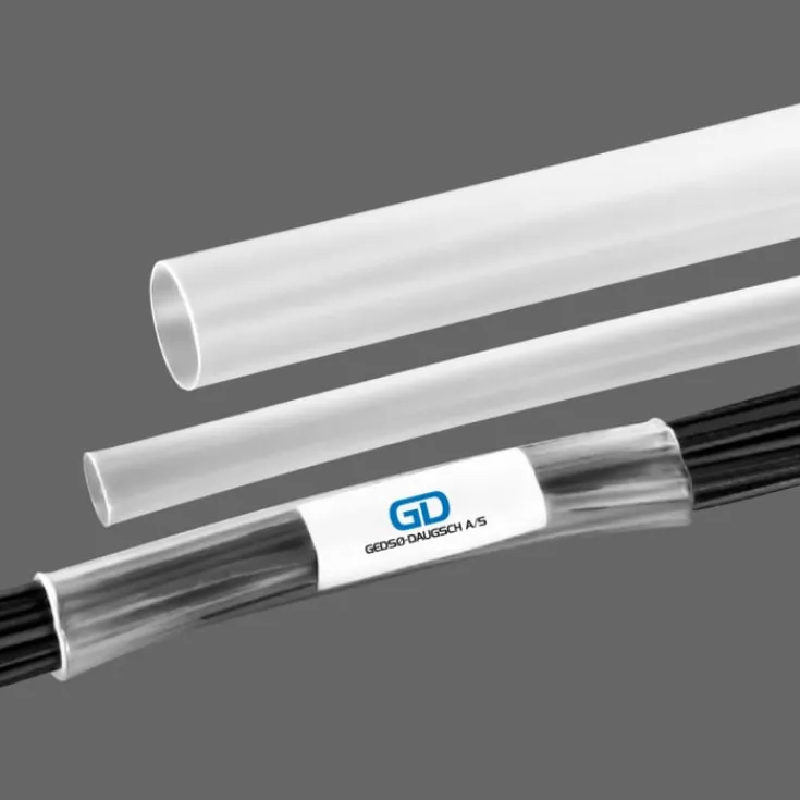 GD transparent krympeflex med lim 120 cm, Krympeflex