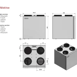 Sale ECO 360R ventilationsanlæg med varmegenvinding, Ø160 mm Varmegenvinding