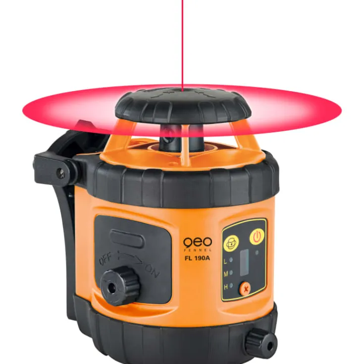 Sale Geo Fennel FL190 rotationslaser med FR45 modtager, rød Lasermålere & Vaterpas