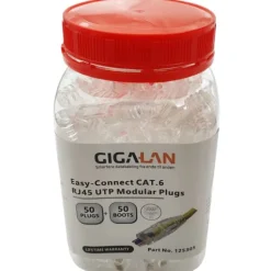 Discount GIGA-LAN RJ45 Easy-Connect netværksstik, 50-pak Netværksstik