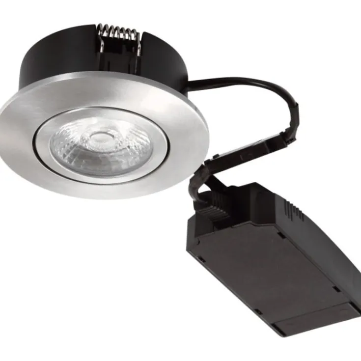 Hot GN "Diospot 30" LED spot V.2, børstet stål, 3000K Gn Belysning