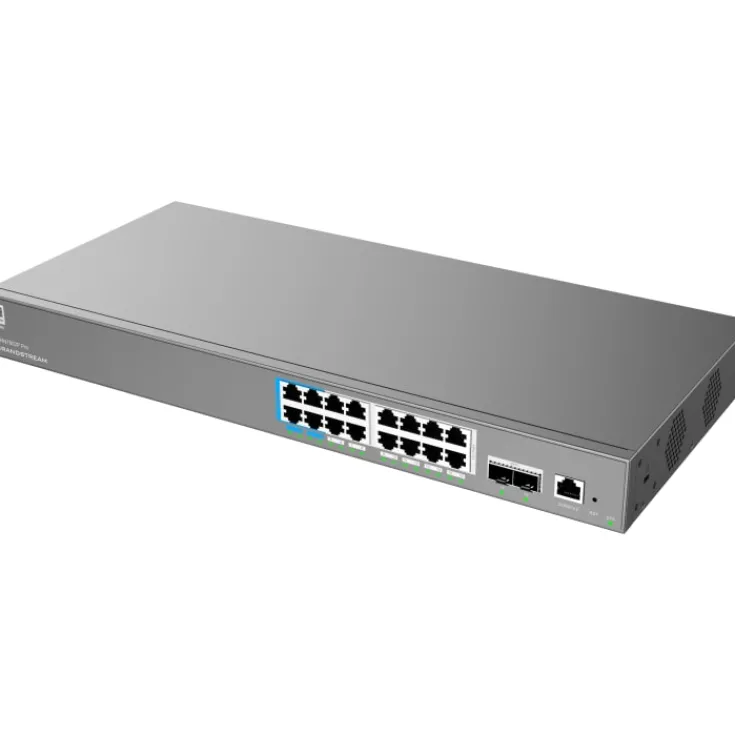 New GWN7802P Pro switch, L2, 16X1G, 2XSFP+, 16XPoE, 250W Routere & Switch