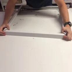 New Click-Fit påbygningsramme til panel, hvid, Led Paneler