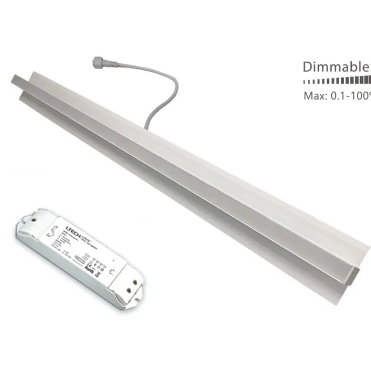 Online LED troldtekt lysskinne, 60cm, Led Skinner