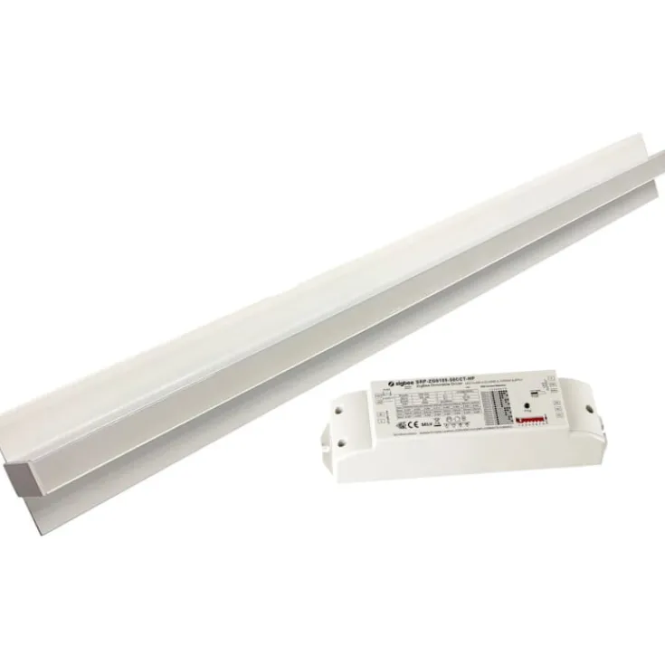 Hot planforsænket CCT LED skinne til Troldtekt loft, 120 cm Led Skinner