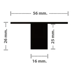 Clearance planforsænket LED skinne m. indbygget driver & 3-step dim 3000K, 60 cm Væglamper