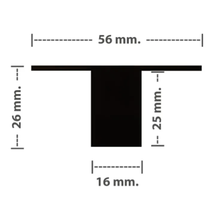 Clearance planforsænket LED skinne m. indbygget driver & 3-step dim 3000K, 60 cm Væglamper